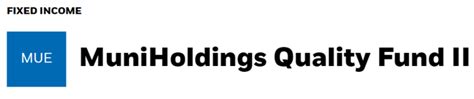 BlackRock MuniHoldings Quality Fund II, Inc. (XMUEX) .